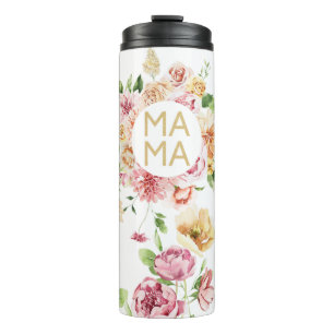 Bouteilles Isothermes Cadeau de Fête des Mères Floral Mama