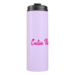 Bouteilles Isothermes Cadeau de gobelet Cutie Pie pour elle Rose Violet 