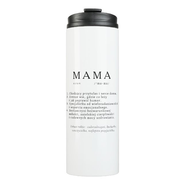Bouteilles Isothermes Cadeau de maman polonaise - définition MAMA (Devant)