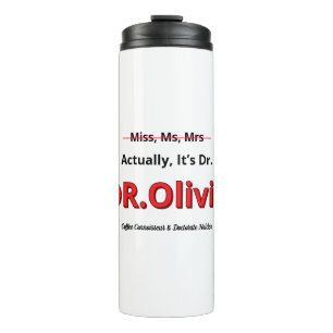 Bouteilles Isothermes Cadeau de remise de diplôme de doctorat drôle pour