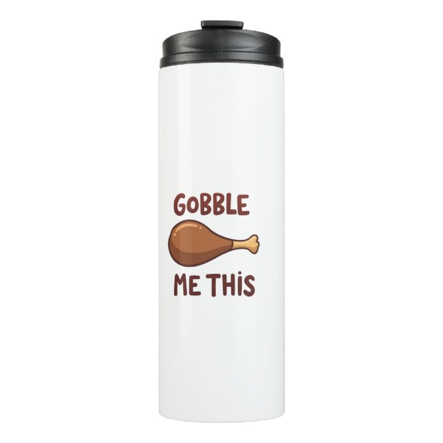Bouteilles Isothermes Cadeau drôle de dindon de Thanksgiving (Devant)