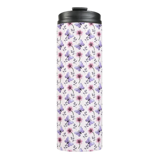 Bouteilles Isothermes Cadeau floral papillon de printemps   (Devant)