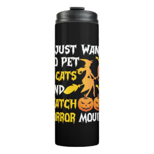 Bouteilles Isothermes Cadeau Halloween Je veux juste caresser les chat