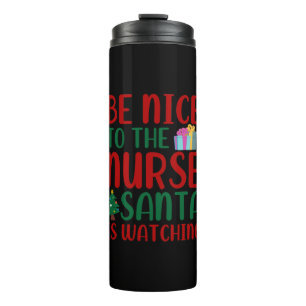 Bouteilles Isothermes Cadeau infirmière Soyez Ravi D'Infirmer Père Noë