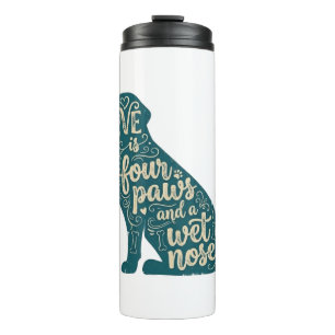 Bouteilles Isothermes Cadeau pour maman et papa de chien mignon