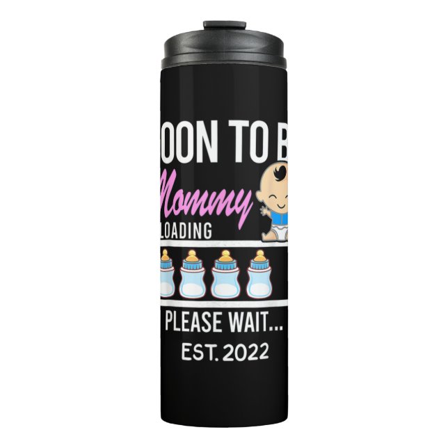 Bouteilles Isothermes Cadeau pour maman | Future maman 2022 (Devant)