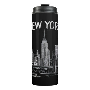Bouteilles Isothermes Cadeaux de New York pour hommes femmes NY Ville Vi