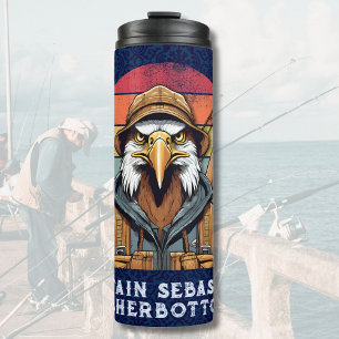 Bouteilles Isothermes Cadeaux de retraite d'aigle vintage pour le pêcheu