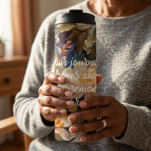 Bouteilles Isothermes Cadeaux de retraite personnalisés de fleurs sauvag