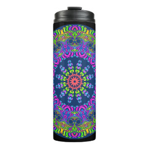 Bouteilles Isothermes Cadran de kaléidoscope Mandala II + vos idées
