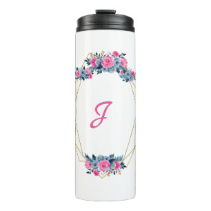 Bouteilles Isothermes Cadre floral personnalisé