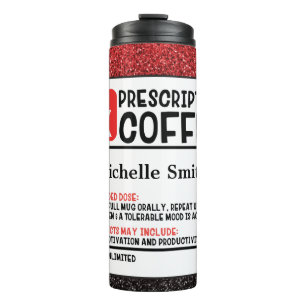 Bouteilles Isothermes Café d'ordonnance personnalisé mignon