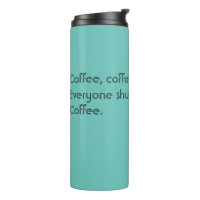 Café Haiku pour les matins Typographie noire