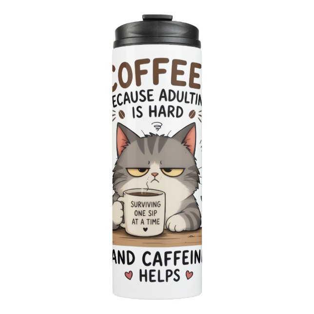 Bouteilles Isothermes Café pour chat  (Devant)