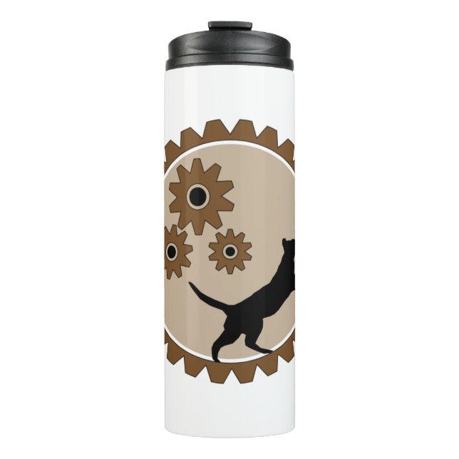 Bouteilles Isothermes cage à moteur pour chien avec roues (Devant)