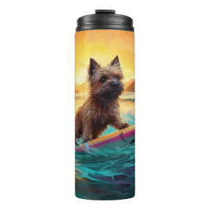 Bouteilles Isothermes Cairn Terrier Plage Surf Peinture