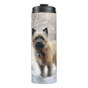 Bouteilles Isothermes Cairn Terrier Qu'Il Neige Noël