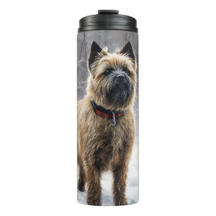 Bouteilles Isothermes Cairn Terrier Qu'Il Neige Noël