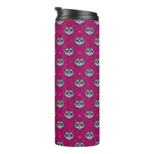 Bouteilles Isothermes Calavera Cat Art Motif