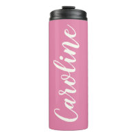 Calligraphie minimaliste personnalisée nom rose
