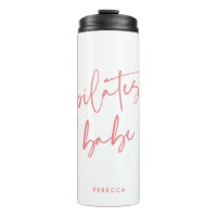 Calligraphie rose moderne entraînement Gym Pilates