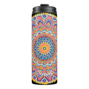 Bouteilles Isothermes Calme Belle couleur colorée Mandala floral