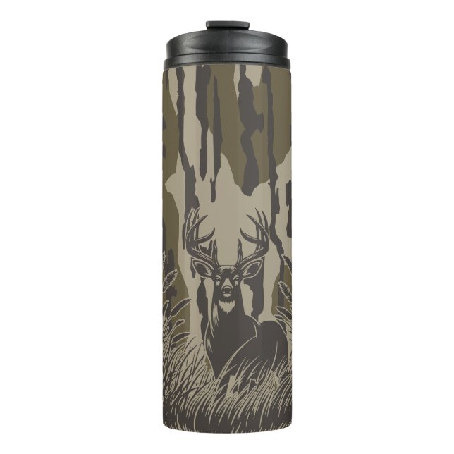 Bouteilles Isothermes Camo de fond de vallée pour la chasse au cerf blan (Devant)