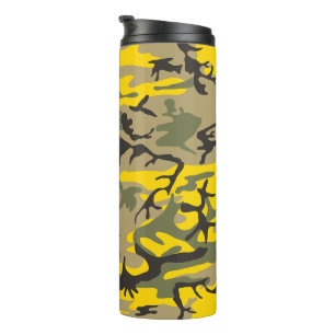 Bouteilles Isothermes Camouflage jaune et vert, Militaire, Armée