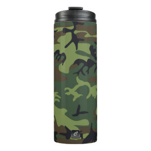 Bouteilles Isothermes Camouflage militaire Paruline thermique monogramme