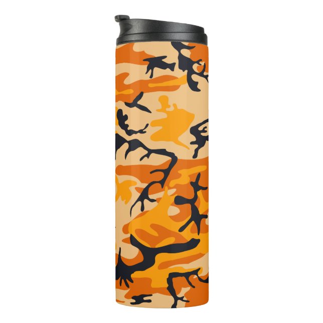 Bouteilles Isothermes Camouflage orange, Militaire, Armée (Tourné sur la droite)