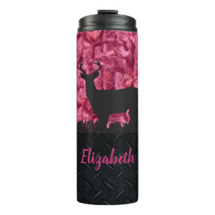 Bouteilles Isothermes Camouflage rose Nom de chasse aux cerfs Paruline p