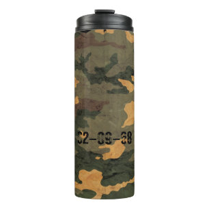 Bouteilles Isothermes Camouflage vert olive symétrique grunge