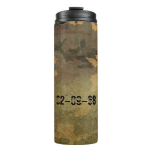 Bouteilles Isothermes Camouflage vert olive symétrique grunge