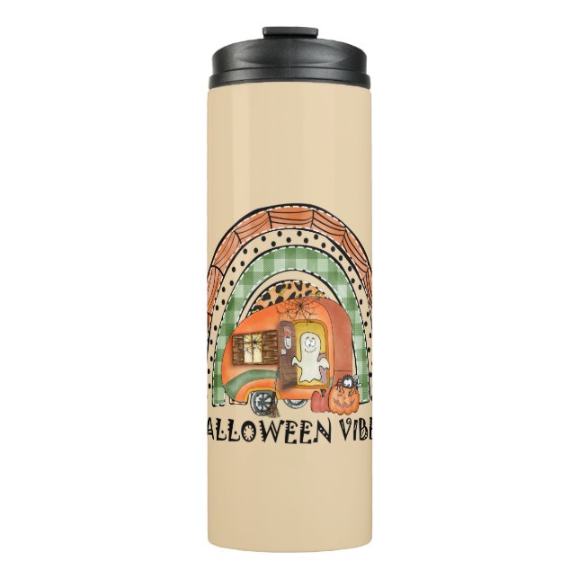 Bouteilles Isothermes Camper/remorque Rainbow Halloween Vibes (Devant)