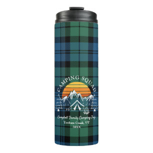 Bouteilles Isothermes Camping Tartan Retro Famille Campad Campbell