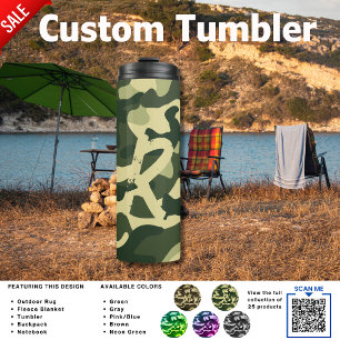 Bouteilles Isothermes Camping Tumbler   AJOUTER UN Ado DE Camouflage INI