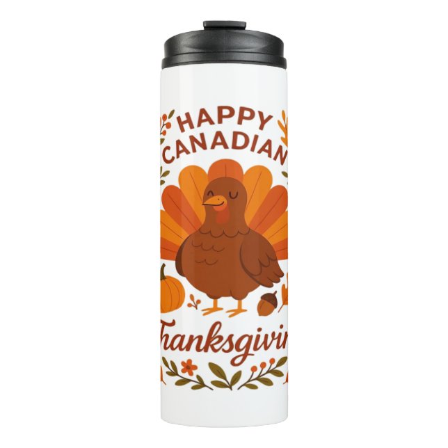 Bouteilles Isothermes Canadian Thanksgiving Automne Celebration Classiqu (Devant)