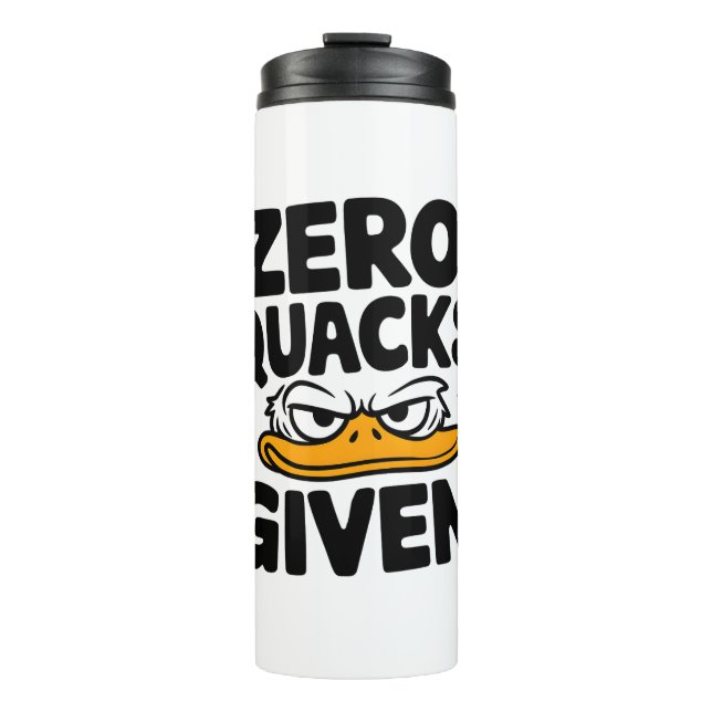 Bouteilles Isothermes Canard croustillant "Zéro Quacks Donné" Drôle Sarc (Devant)