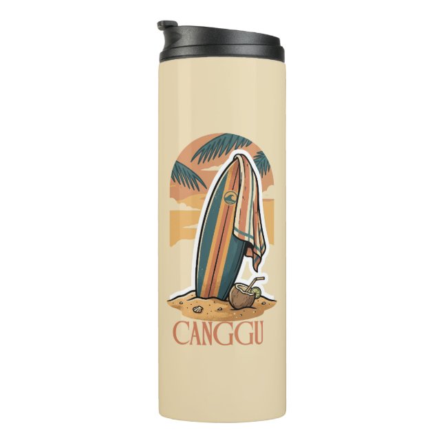 Bouteilles Isothermes Canggu Sunset Surf – Vibes de plage tropicale vint (Tourné sur la droite)
