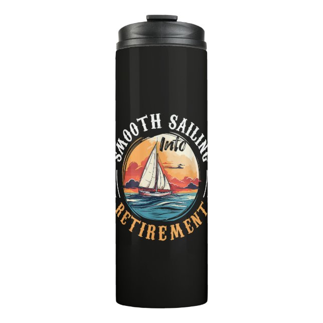 Bouteilles Isothermes Capitaine navigation tranquille en retraite (Devant)