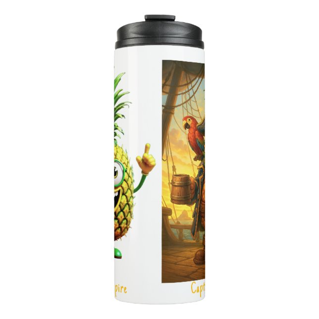 Bouteilles Isothermes Capitaine PineBead - Empire ananas (Devant)