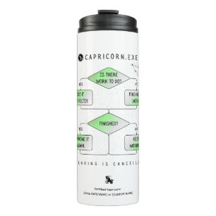 Bouteilles Isothermes Capricorne Organigramme Funny Humour Zodiaque (col