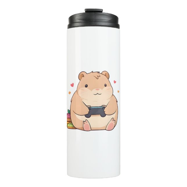 Bouteilles Isothermes Capybara Mignon Casquette Design Kawaii (Devant)