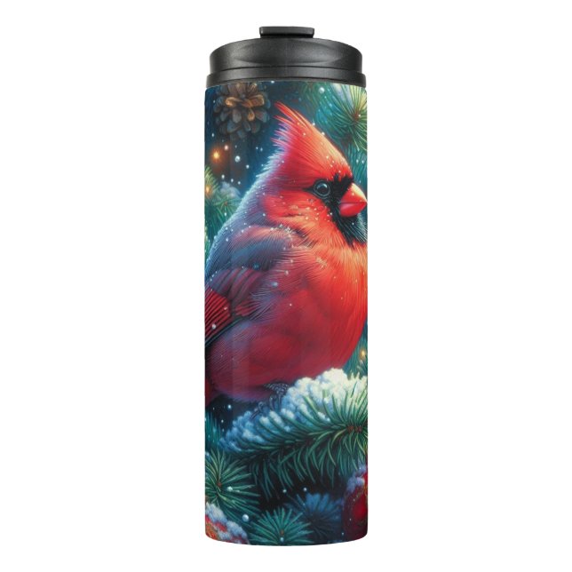 Bouteilles Isothermes Cardinal de Noël/hiver  (Devant)