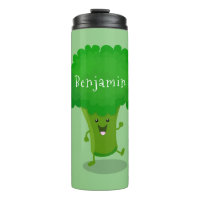 Caricature de brocoli dansant Cute kawaii