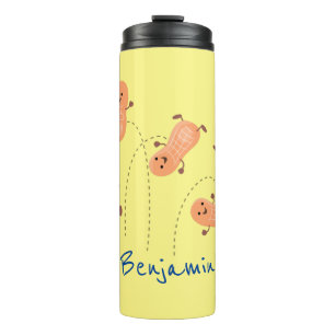 Bouteilles Isothermes Caricature de cacahuètes joyeux sautillant