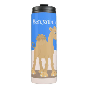 Bouteilles Isothermes Caricature de dromadaire joyeux et souriant