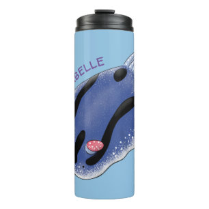 Bouteilles Isothermes Caricature de nudibranche bleu mignon