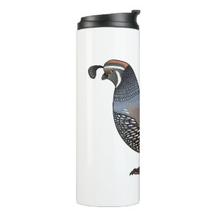 Bouteilles Isothermes Caricature d'oiseau de caille de Californie