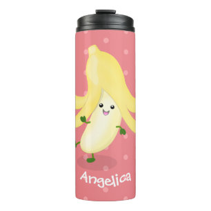Bouteilles Isothermes Caricature sur la banane de Cute kawaii